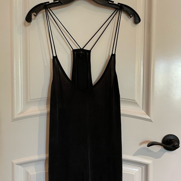 7 For All Mankind Tops - 7 For All Mankind Charcoal Double Strap Camisole (Small)